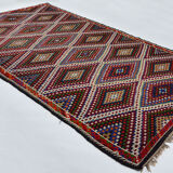 Anatolian handmade kilim rug 359 cm x 186 cm