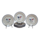 10 old Saint-Amand semi-deep plates, "Nelly" model