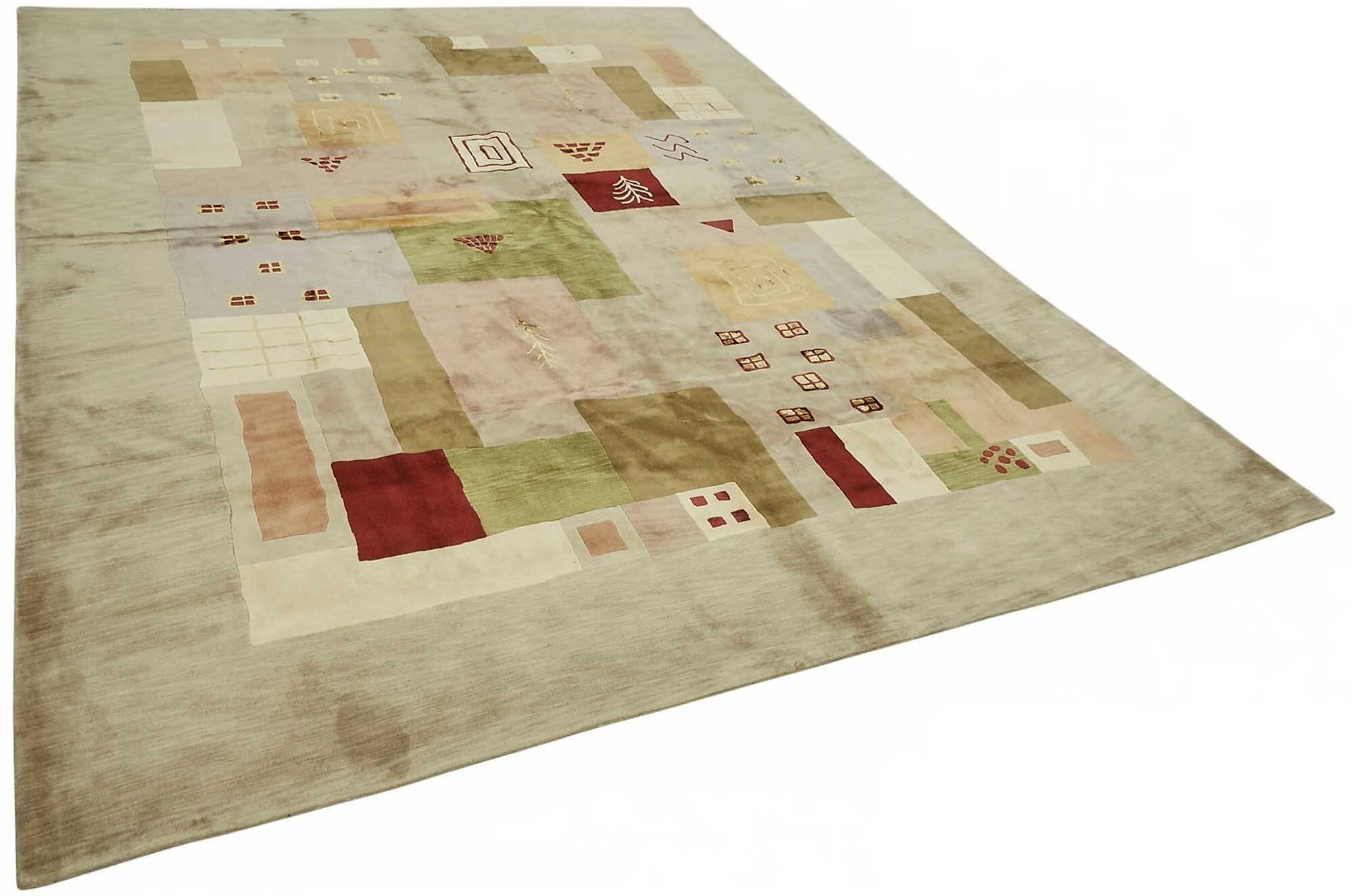 Turkish Handknotted Wool Oushak Rug 268 cm x 356 cm