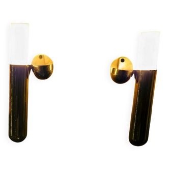 Pair of designer wall lights