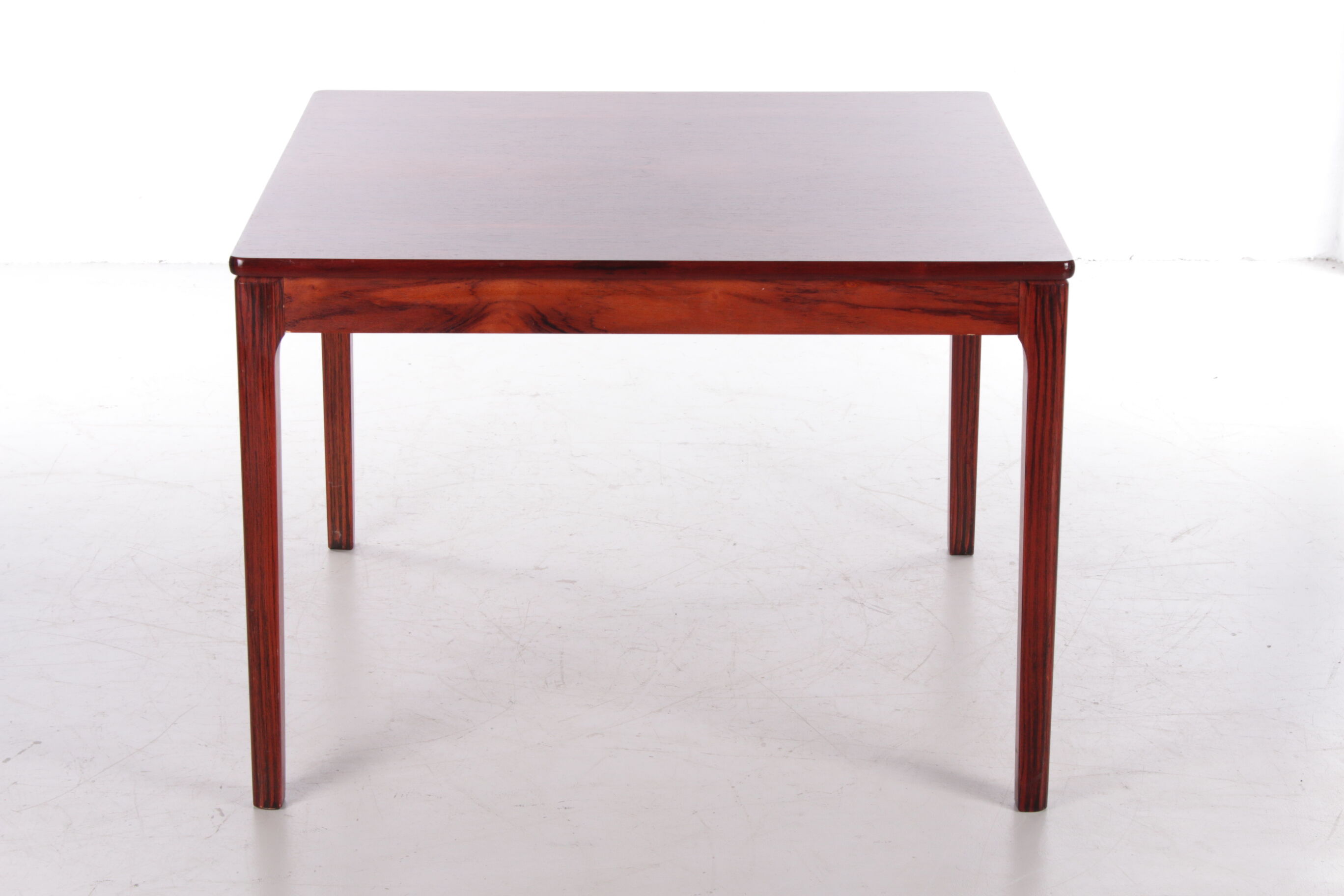 Square Danish designer Rosewood coffee table, 1970s