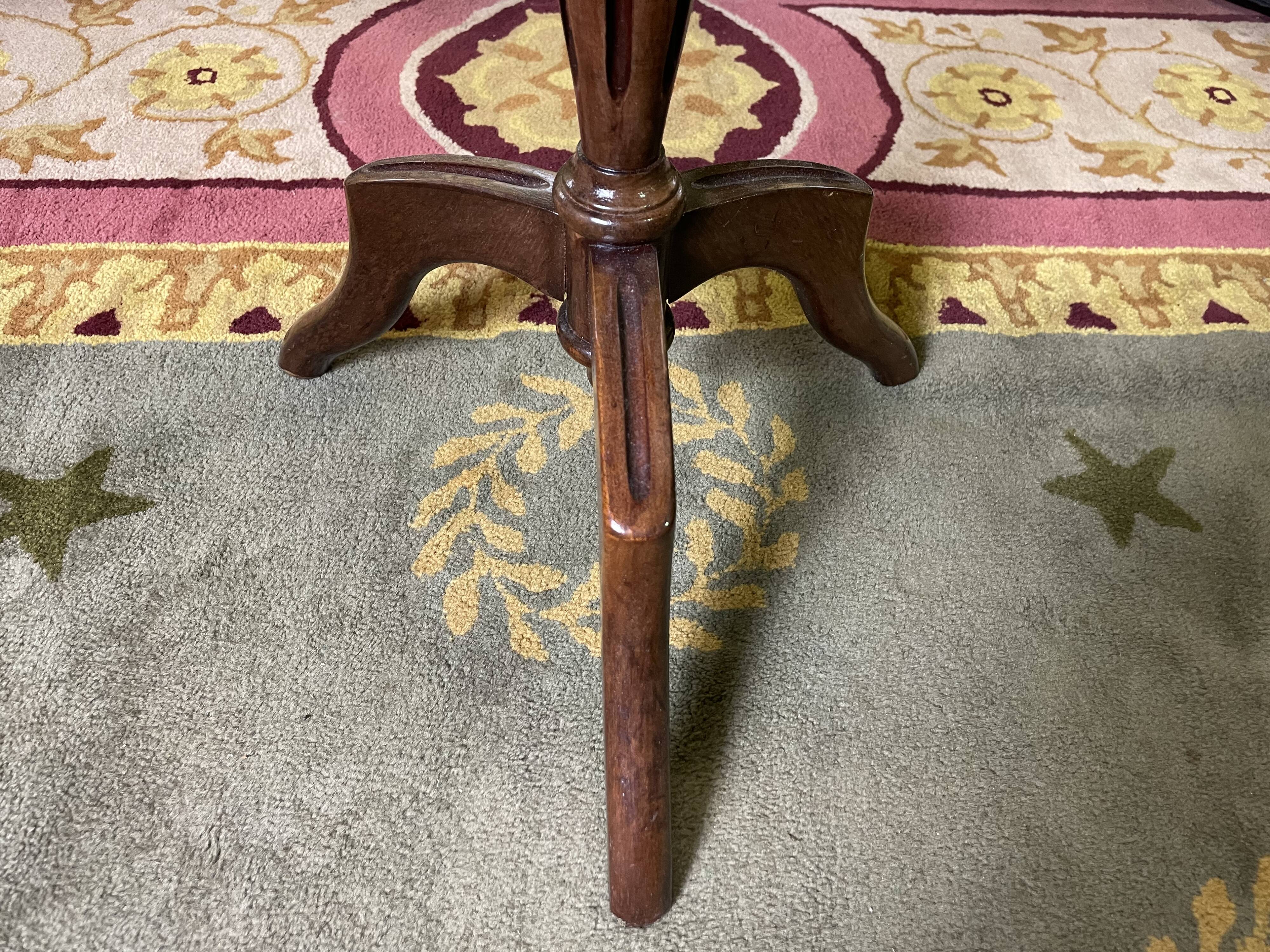 Louis XVI style tripod pedestal table