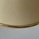 Vintage adjustable wall lamp, brass and beige fabric, France 1970