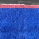 Traditional handmade pure wool rug, size 150 x 250 cm, blue