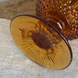 Amber glass pitcher