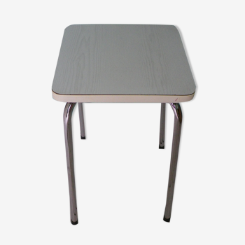 Tabouret en formica blanc des années 60