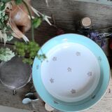Plat creux vert mint Moulin des Loups