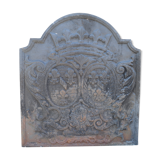 Cast iron fireplace plate