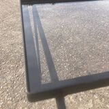 Modernist wrought iron side table