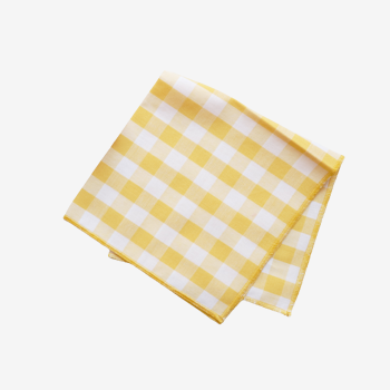 Yellow vichy towels