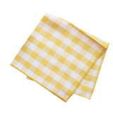 Serviette vichy jaune