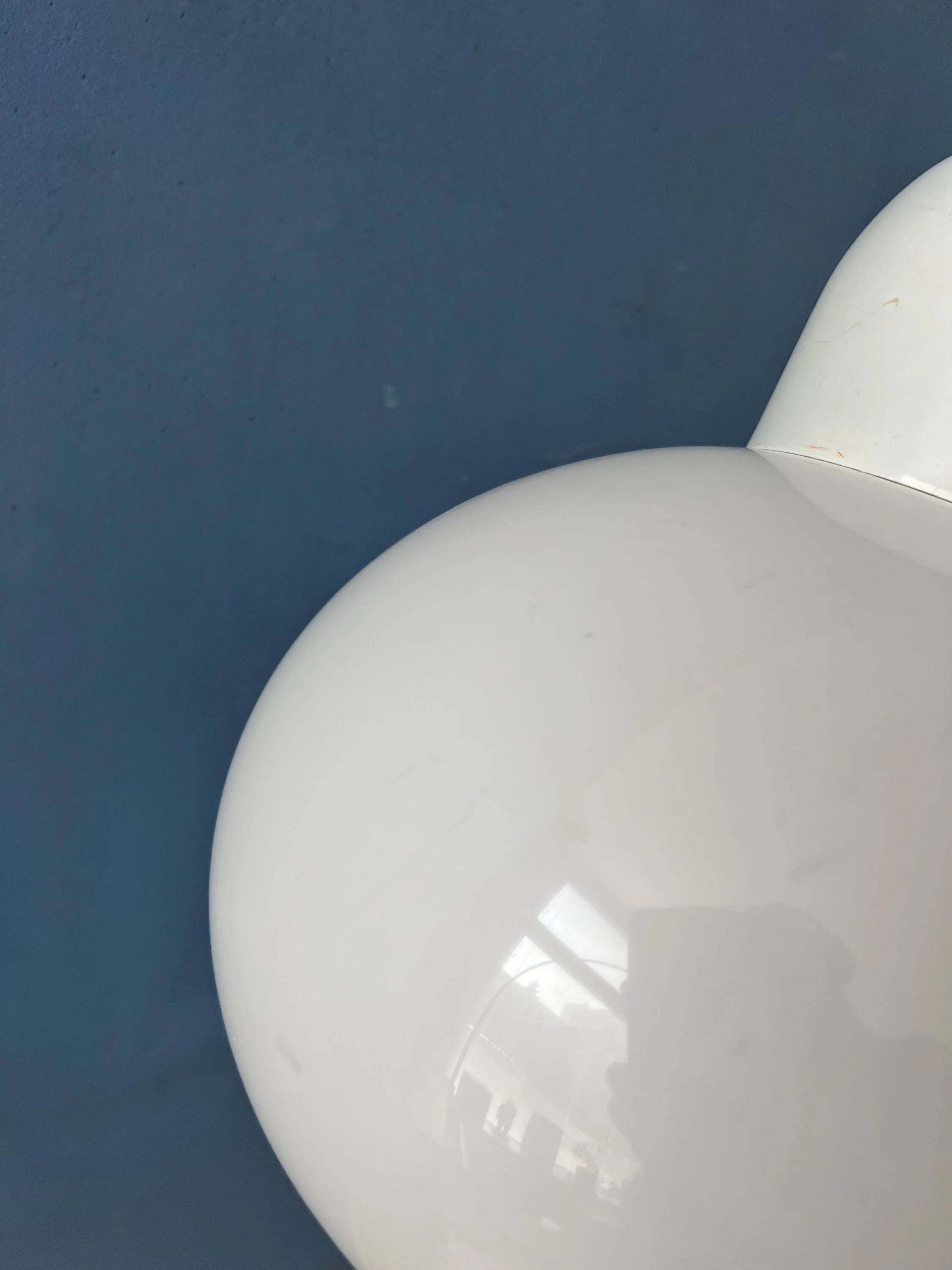 White mushroom floor lamp Mid-Century Space Age by Hala Zeist