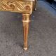 Table basse bois doré plateau marbre ancien table d'appoint