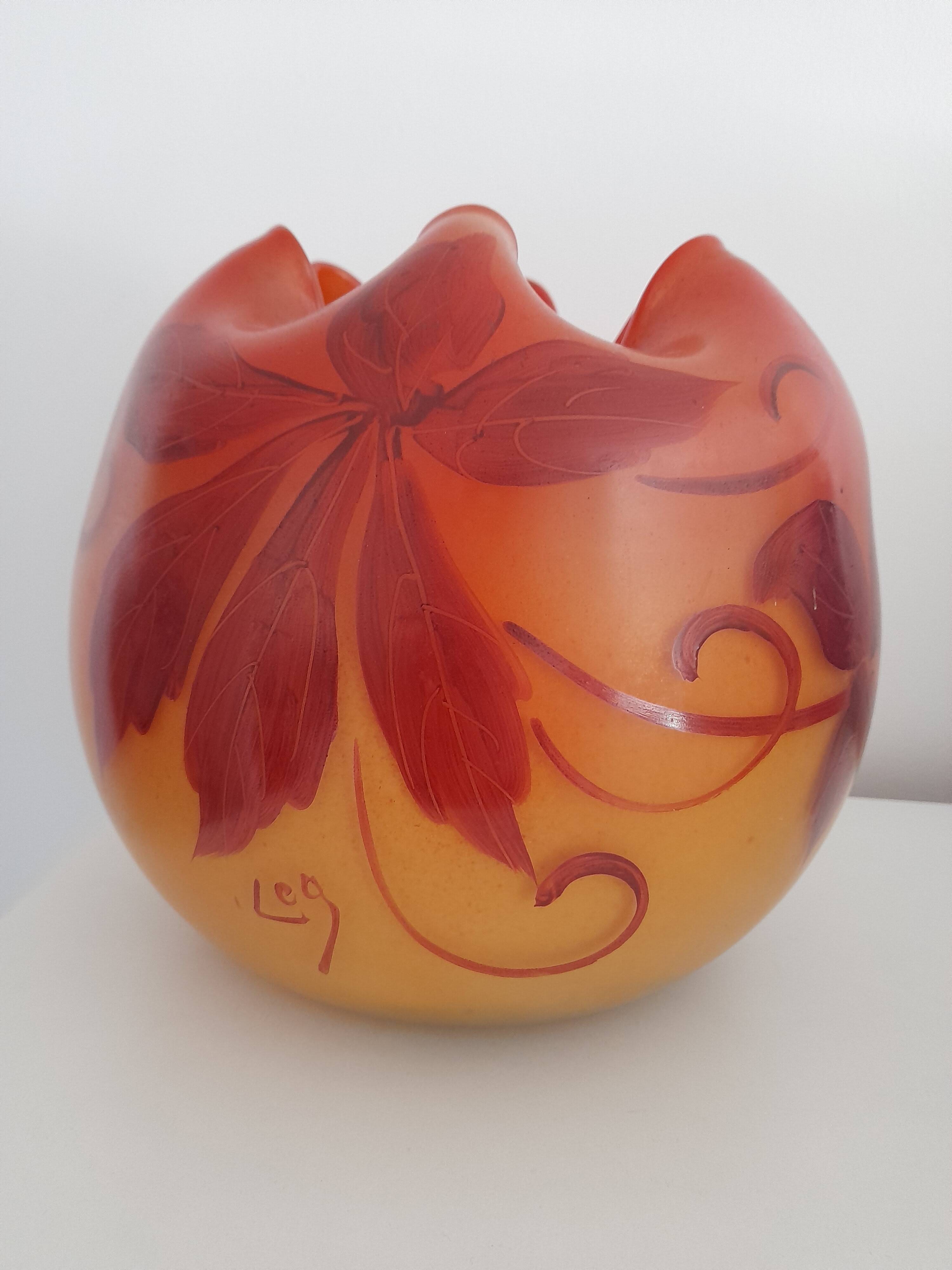Legras ball vase