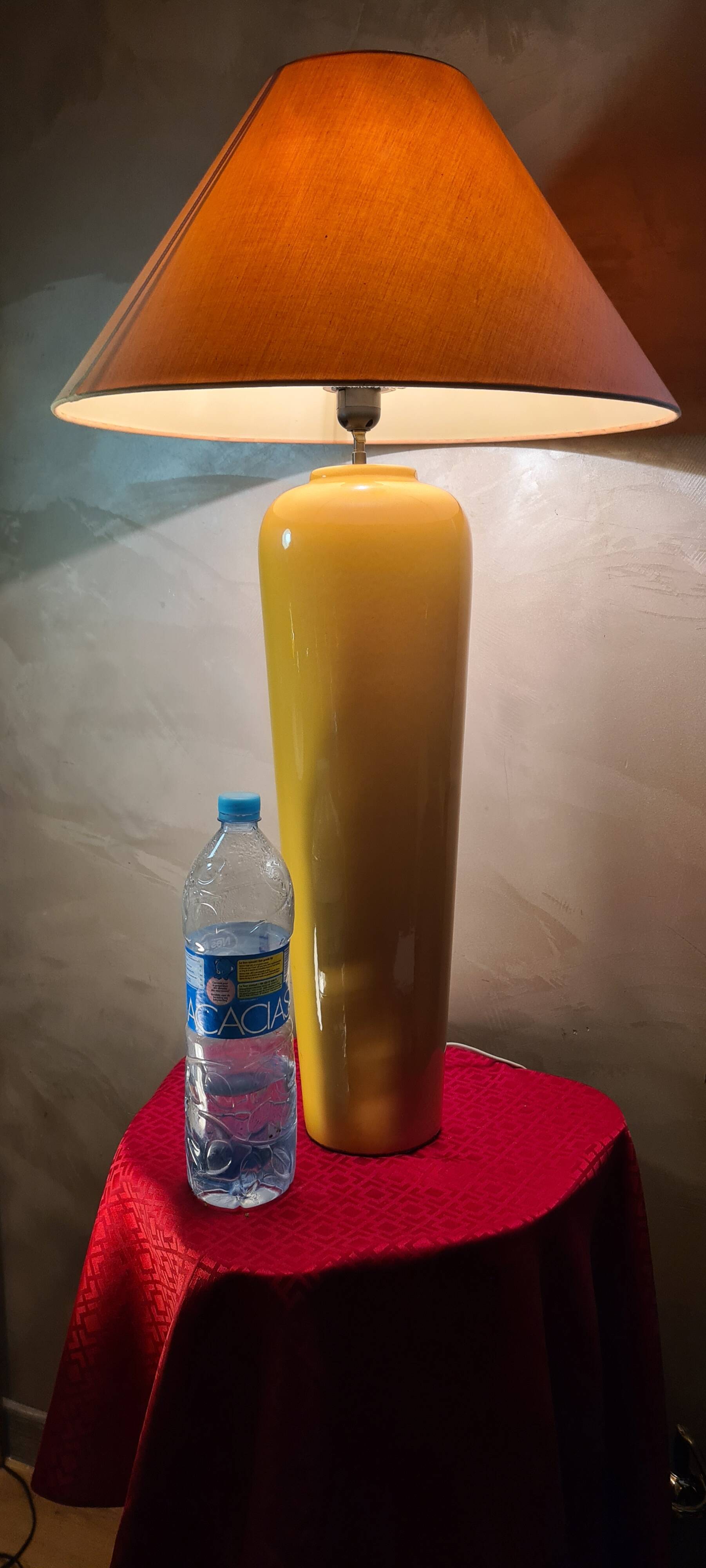 large ceramic living room lamp total 87x50x60 1970 to 80