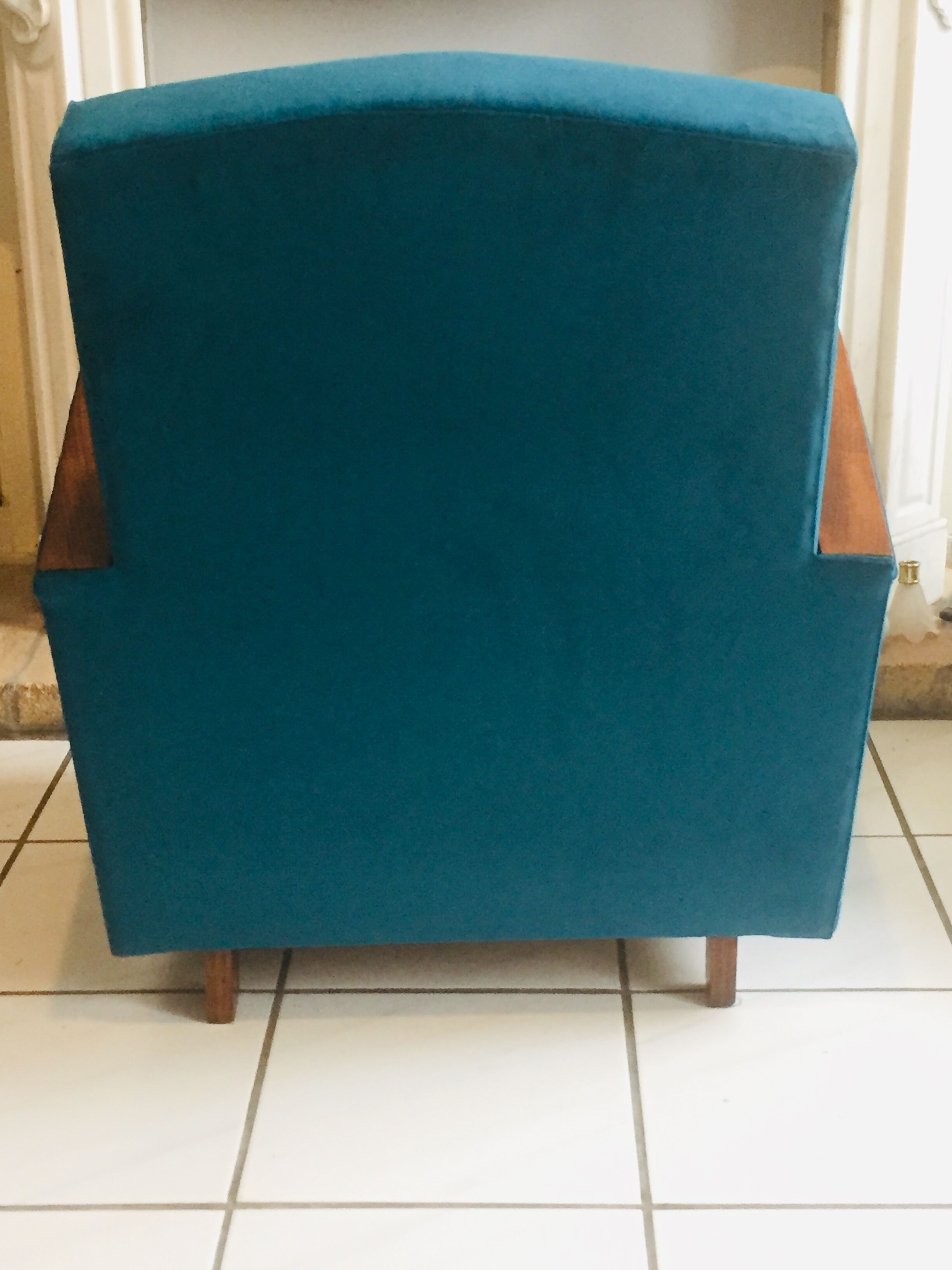 Paire de fauteuils club art déco 1920 velours