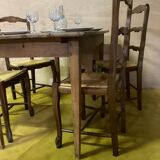 Real oak farmhouse table from the late 1800s.