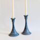 Pair of vintage ceramic candle holders