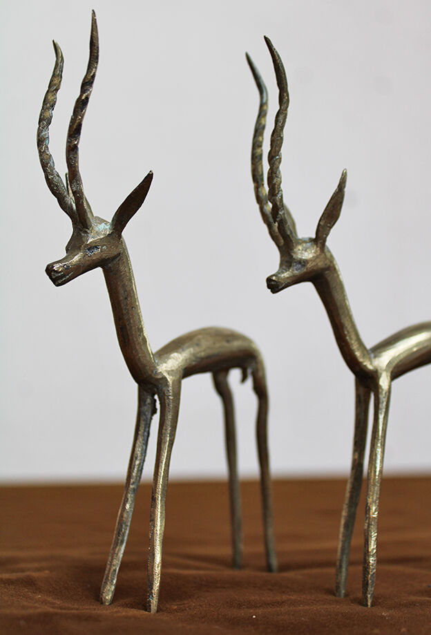 Brass gazelles