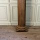 Carved oak column, fluted shaft and Corinthian capital, 18th century