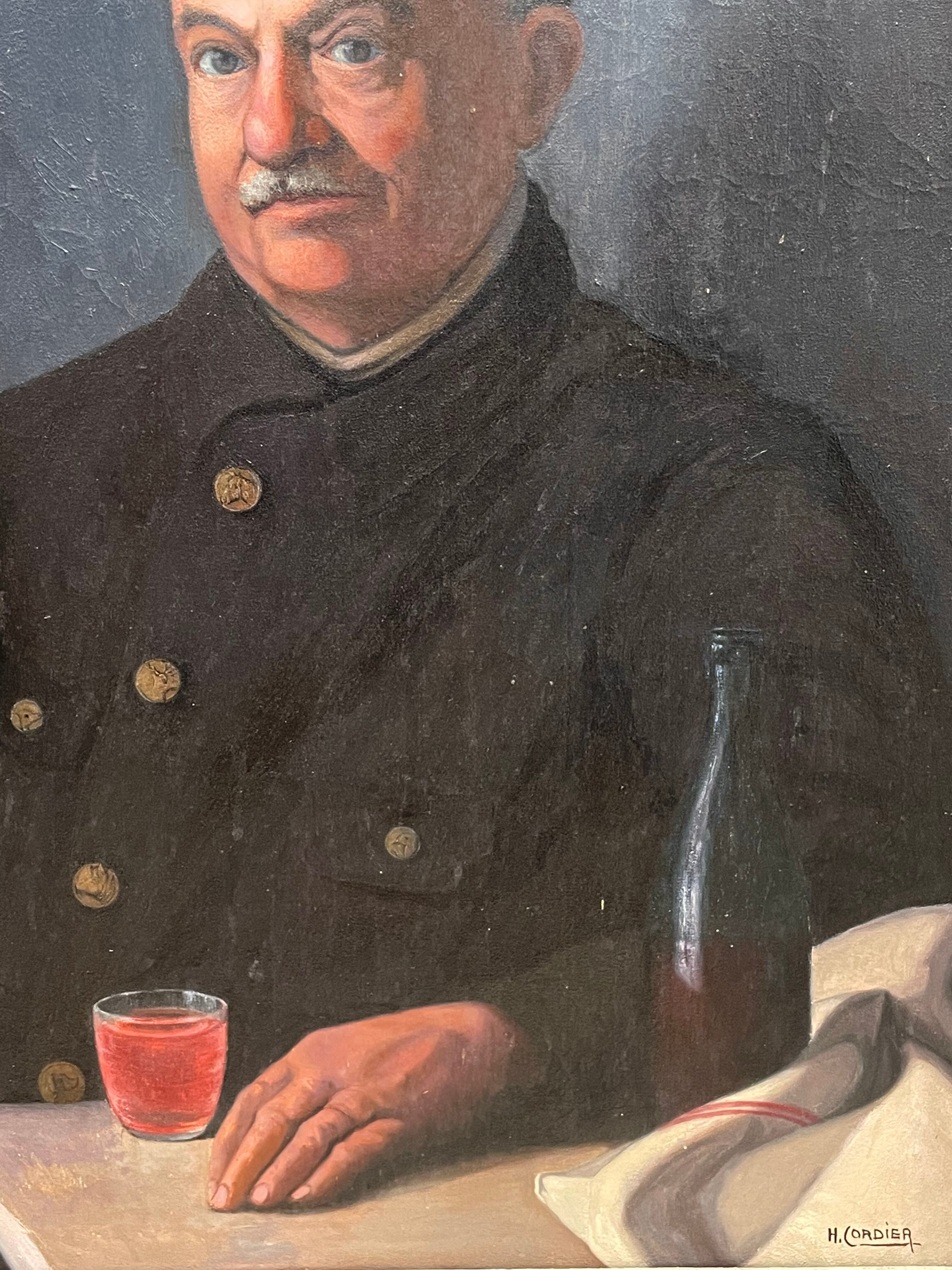 Portrait, Un petit verre de vin rouge