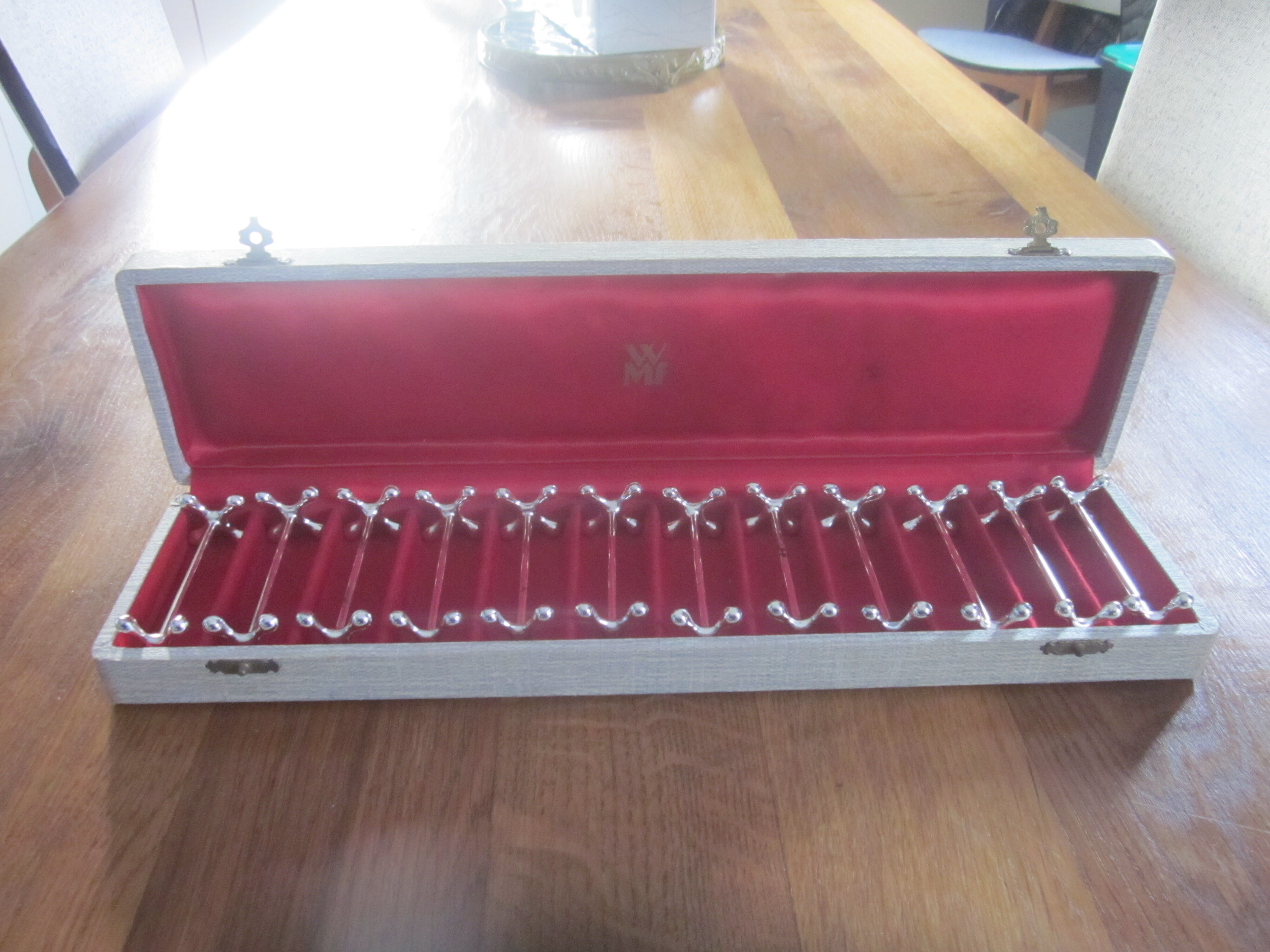 12 silver metal knife holder wmf