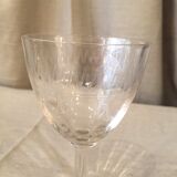 Suite of 4 glasses of port wine cooked in glass of the years 1930
