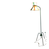 Lampadaire tripode DIABOLO de la Maison LUNEL des années 50 double éclairage