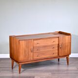 Midcentury Petite Sideboard / Cabinet In Teak From Austinsuite. Vintage Mod