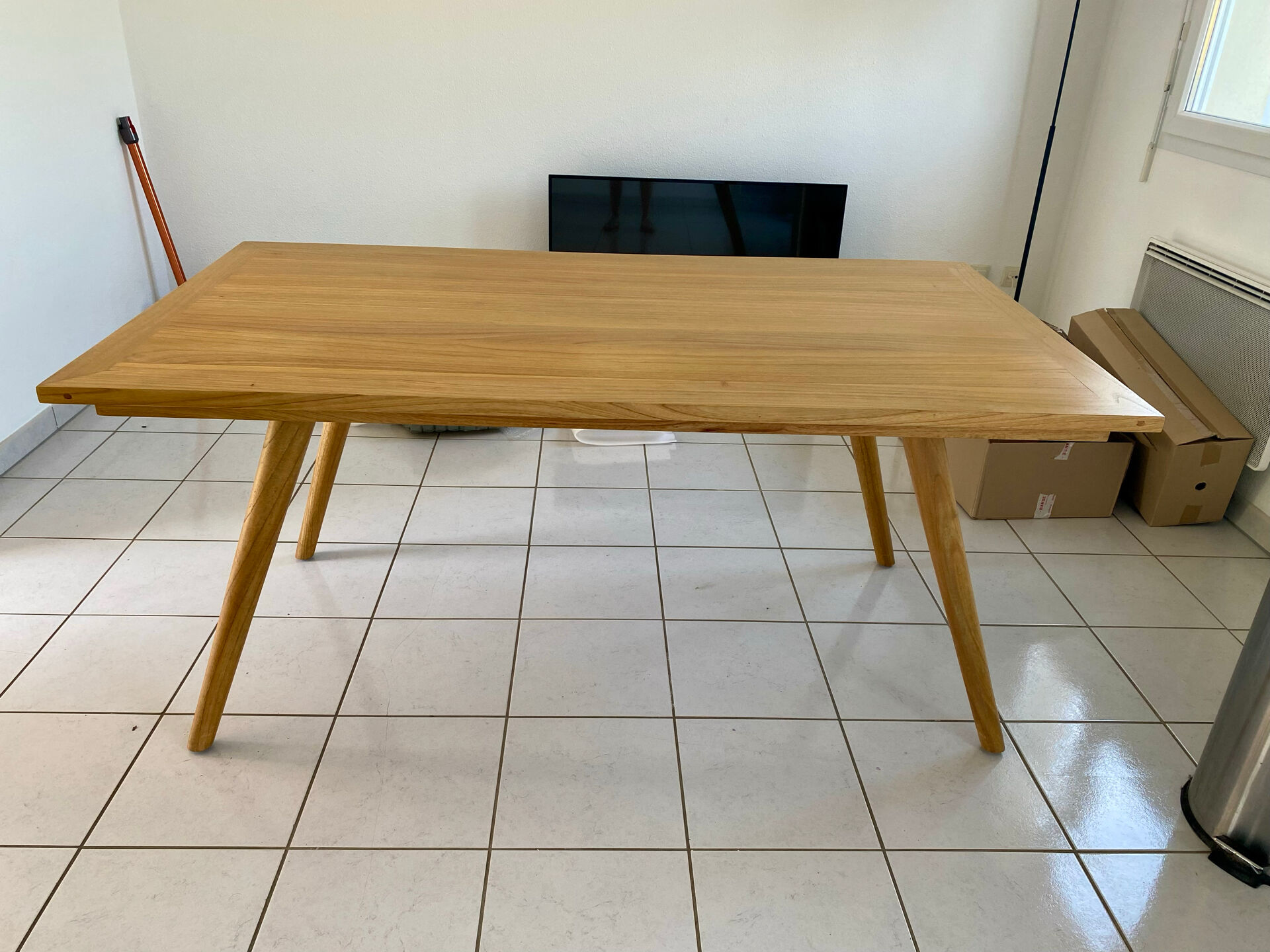 Scandinavian wooden table