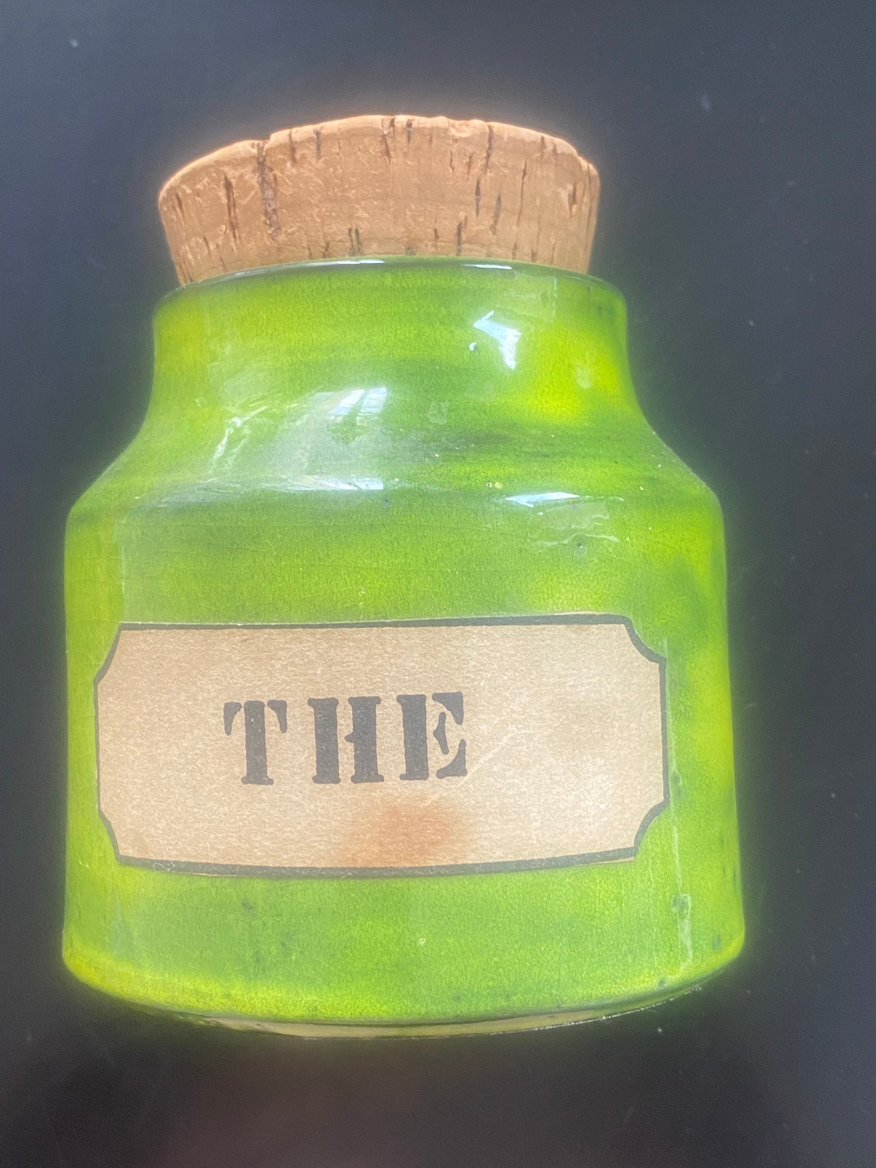 Mado Jolain's tea pot in green glazed ceramic