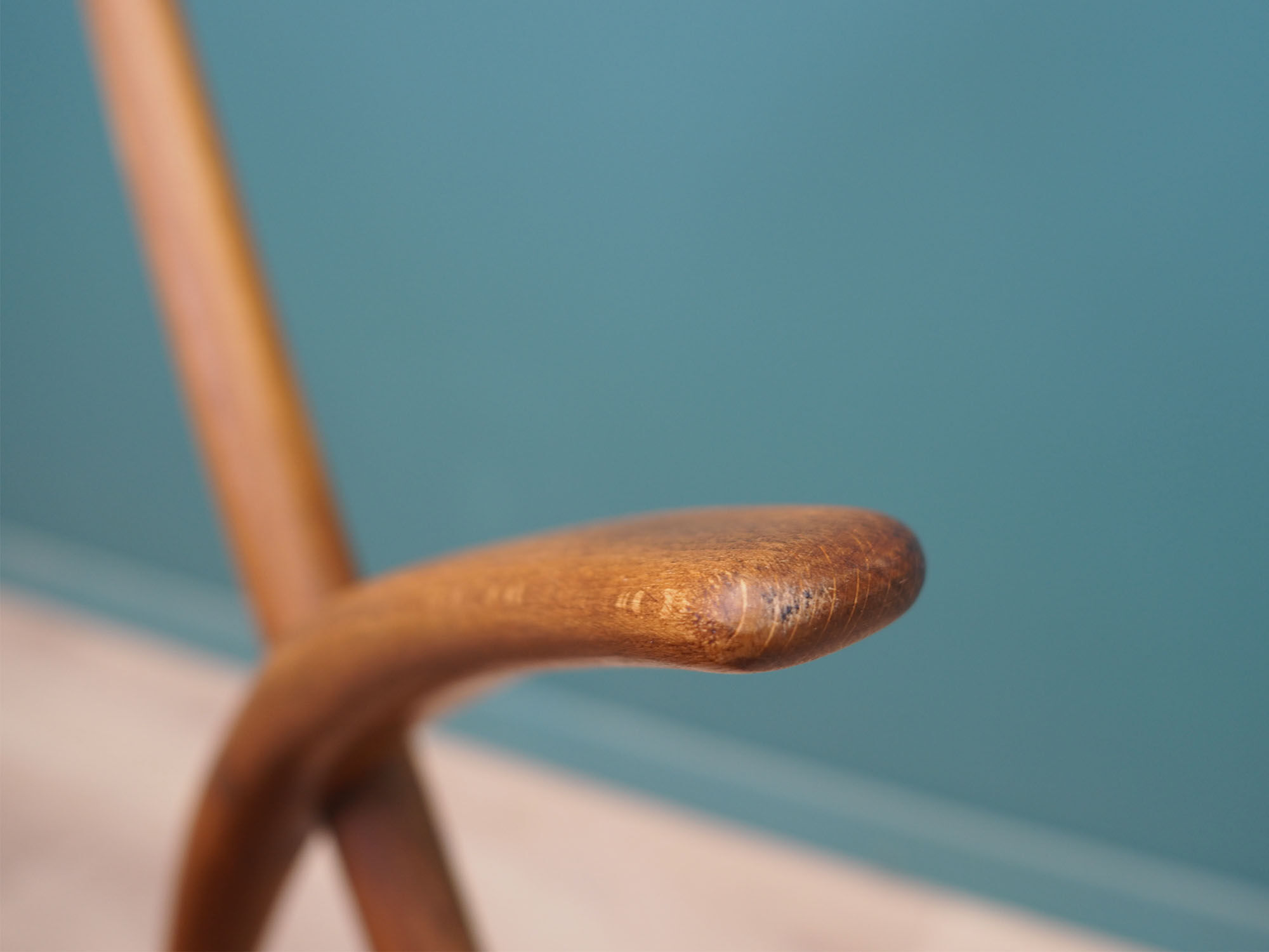 Chaise danoise en hêtre par  Illum Wikkelsø pour Niels Eilersen, années 1960