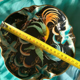 Vintage dish H.Becquet Quaregnon hummingbird pattern