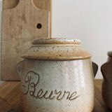 Antique stoneware spice pots