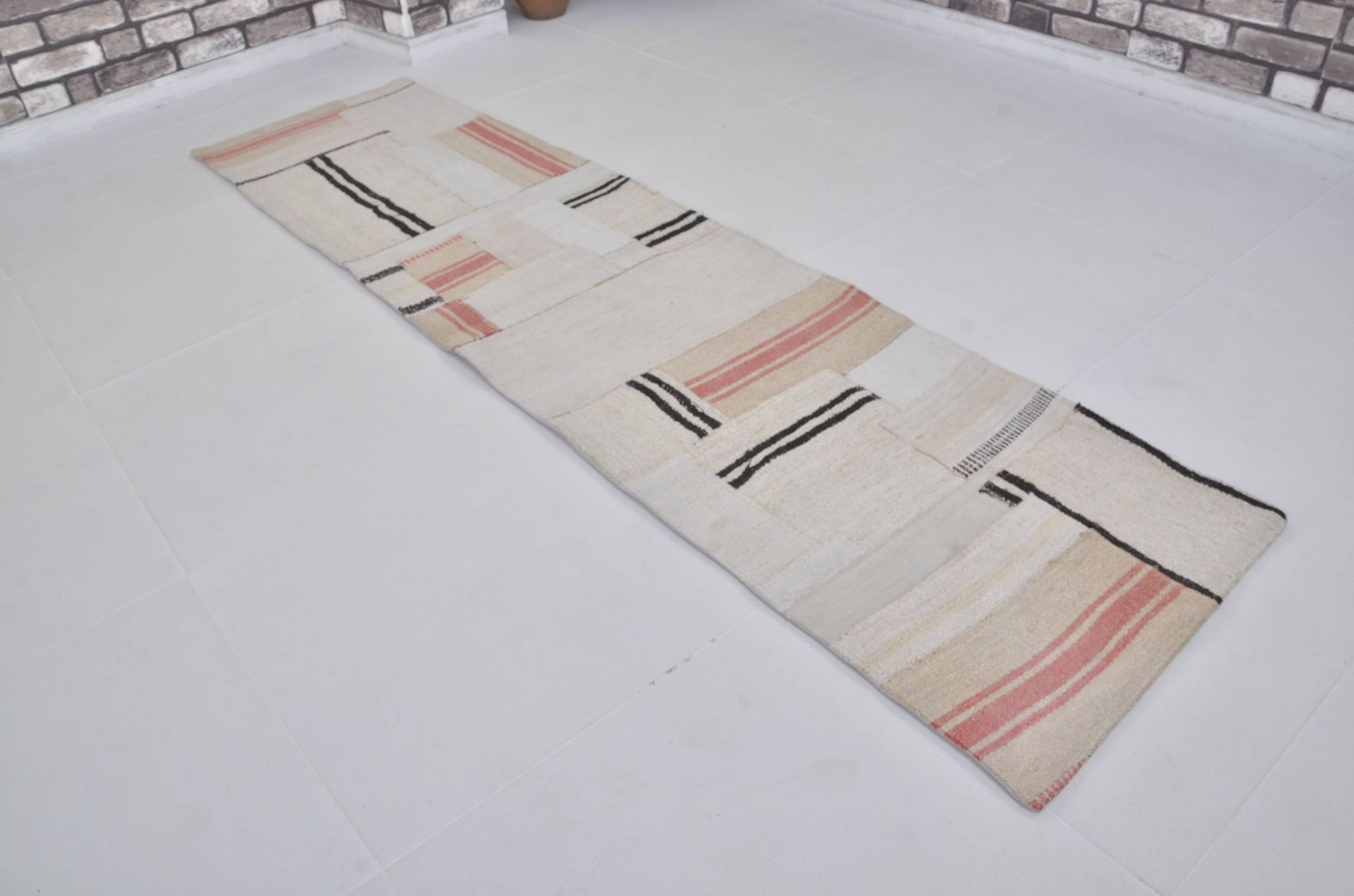 Vintage Oushak Hemp Runner  sku 3871