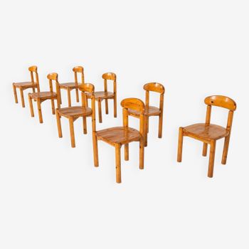 Mid-Century Set of 8 Pitchpin Chairs by Rainer Daumiller, 1970s