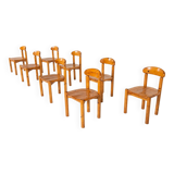 Mid-Century Set of 8 Pitchpin Chairs by Rainer Daumiller, 1970s