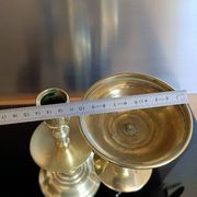 Golden bronze candlesticks