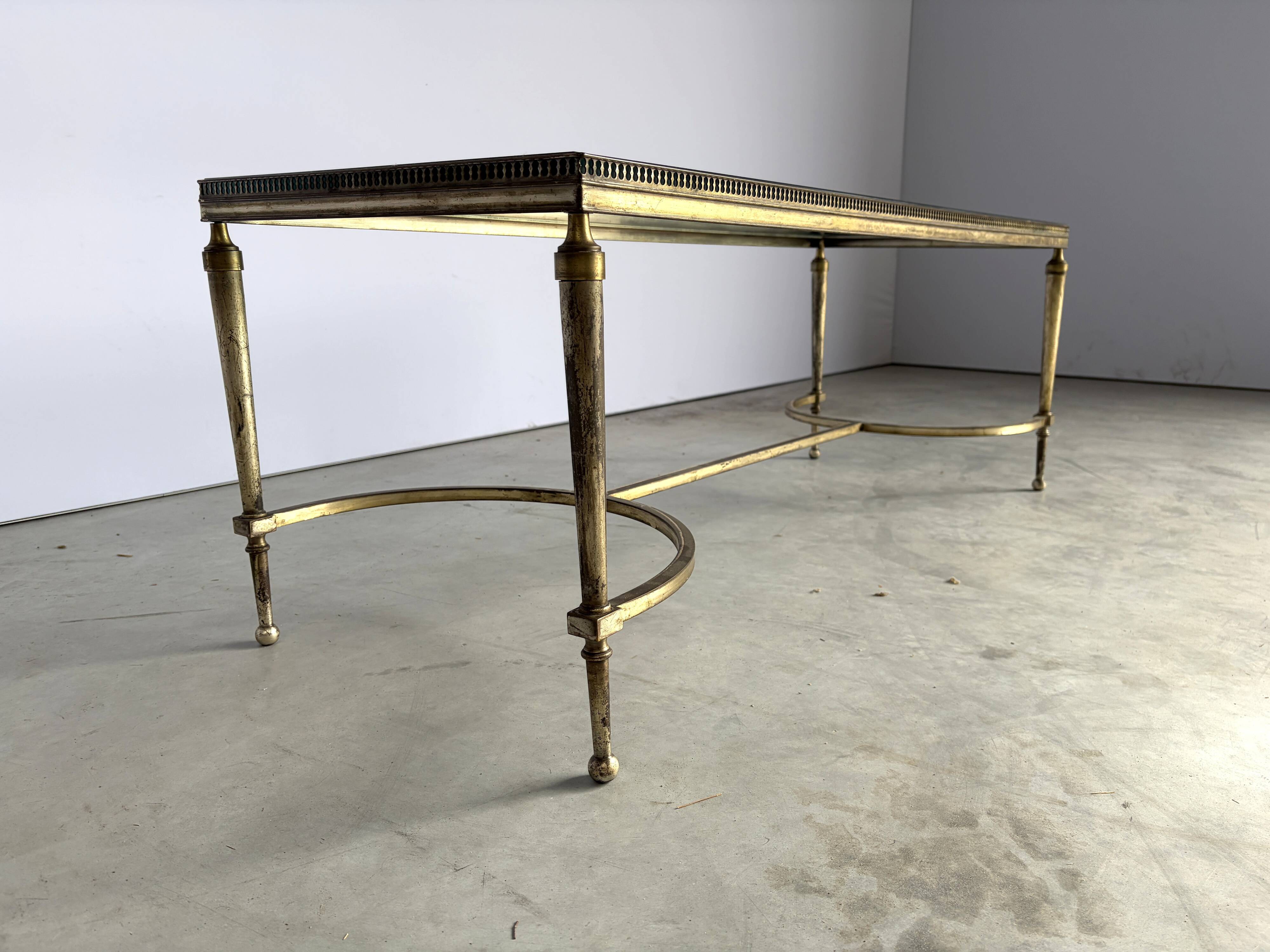 Maison Bagues coffee table in brass, 1960s