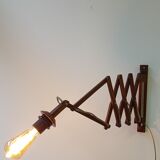 Accordion wall lamp luminaire