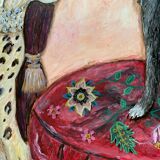 Peinture acrylique sous verre