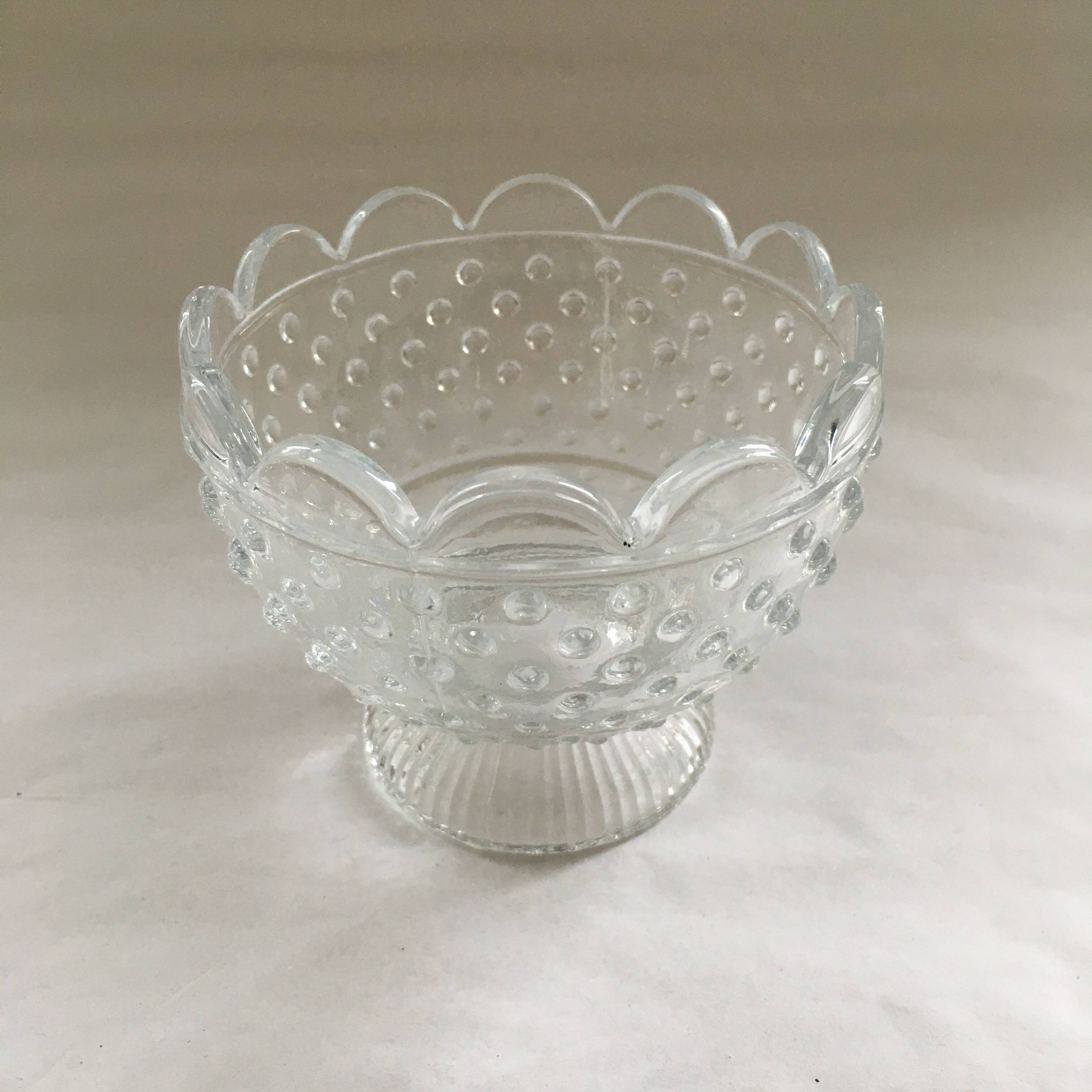 Coupelle à picots en verre