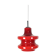 Original German Red Opal Glass Hanging Light, Made by Peill & Putzler, Germany