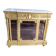 Louis xvi display cabinet in gilded wood