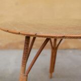Vintage rattan coffee table