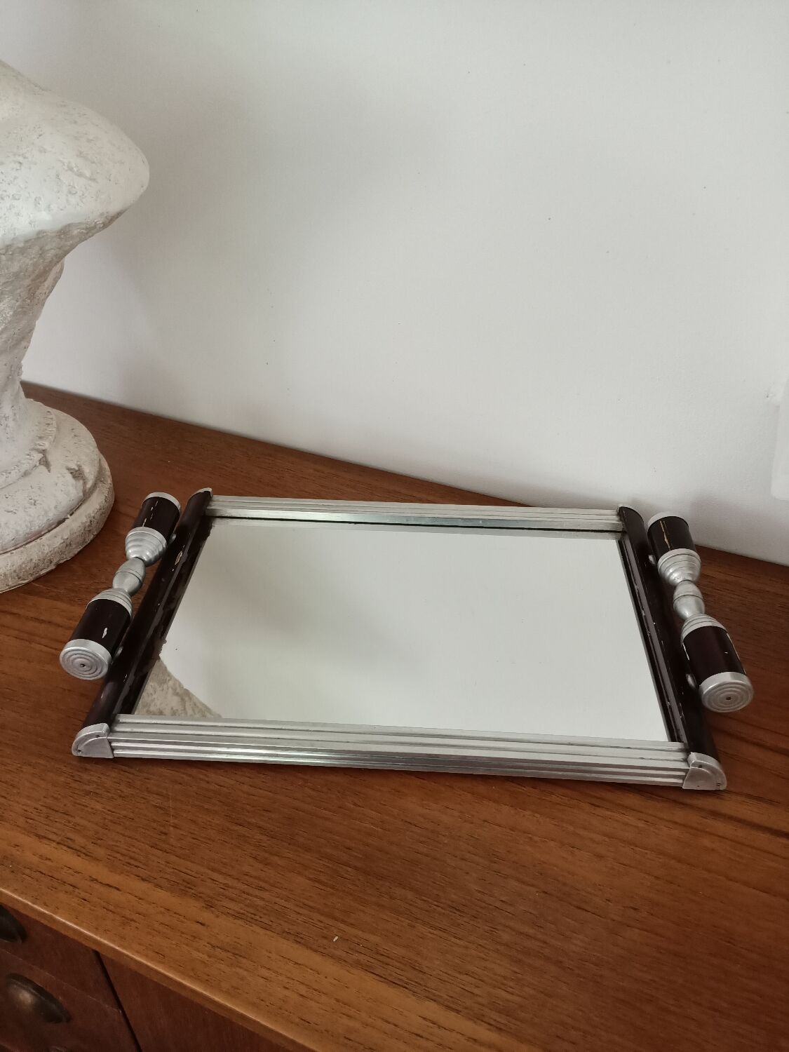 Art deco mirror tray