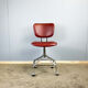 Swivel chair, chrome frame and faux leather, 1960s