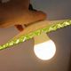 Lampe baladeuse suspension en verre vert et blanc