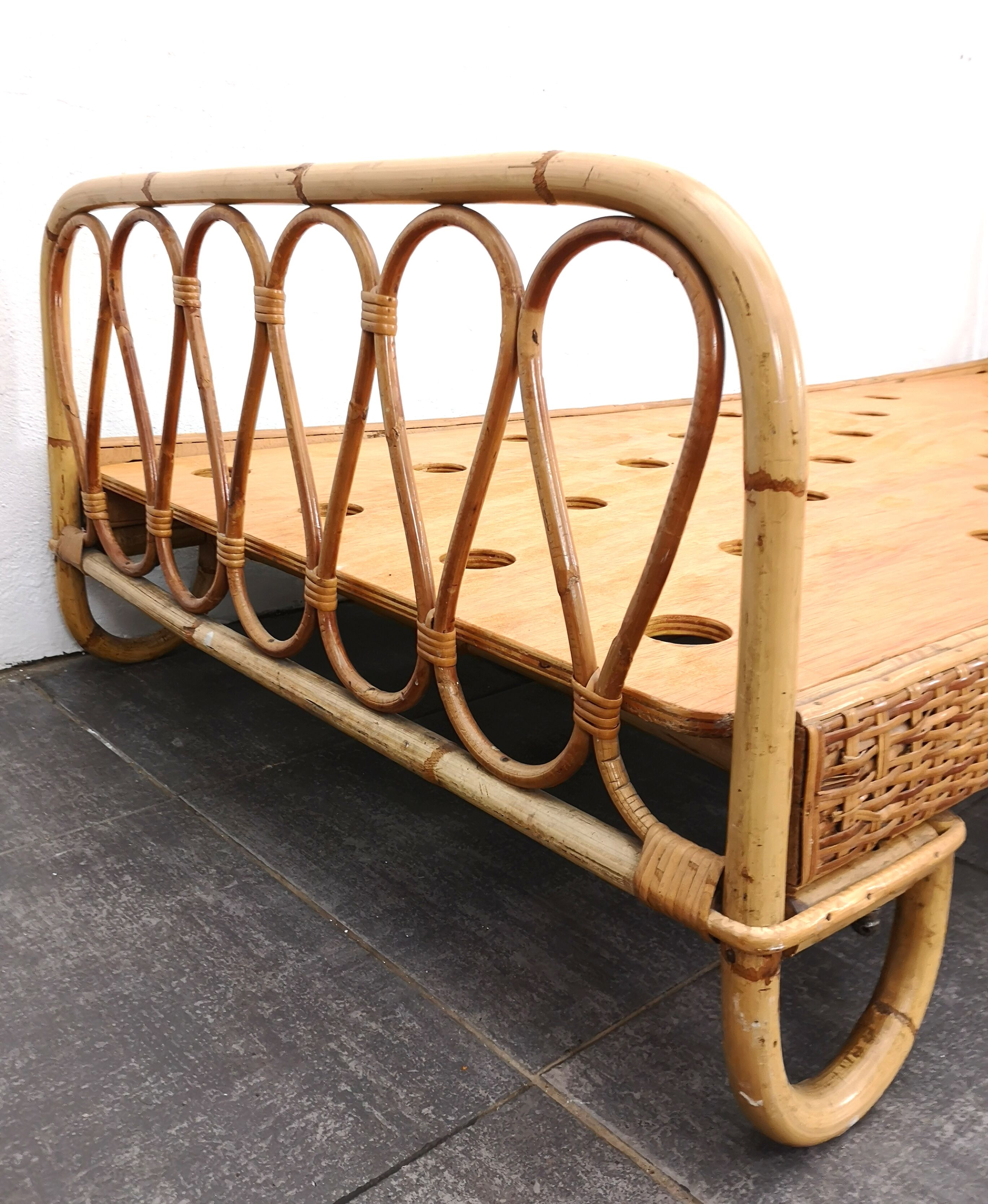 Rattan bed, 1960