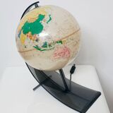 Illuminated terrestrial globe by Nova Rico Florence 1969